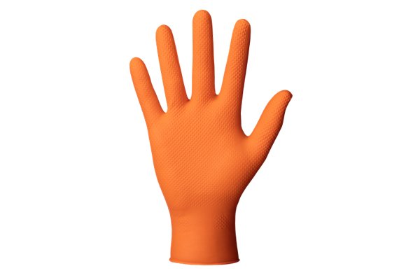 Reducere 21% - Manusi Din Nitril Culoare Orange Structura Diamantata Xl Set 50Buc 1 Manusi Din Nitril Culoare Orange Structura Diamantata Xl Set 50Buc