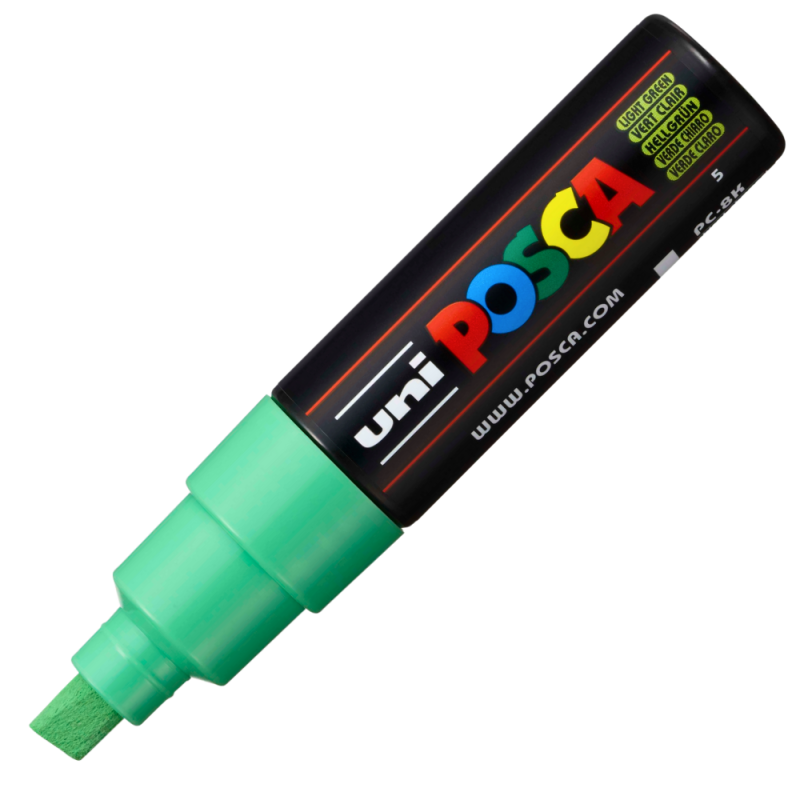 Reducere 27% - Marker UNI PC-8K Posca, 8.0 mm,varf tesit,verde deschis 1 Marker UNI PC-8K Posca