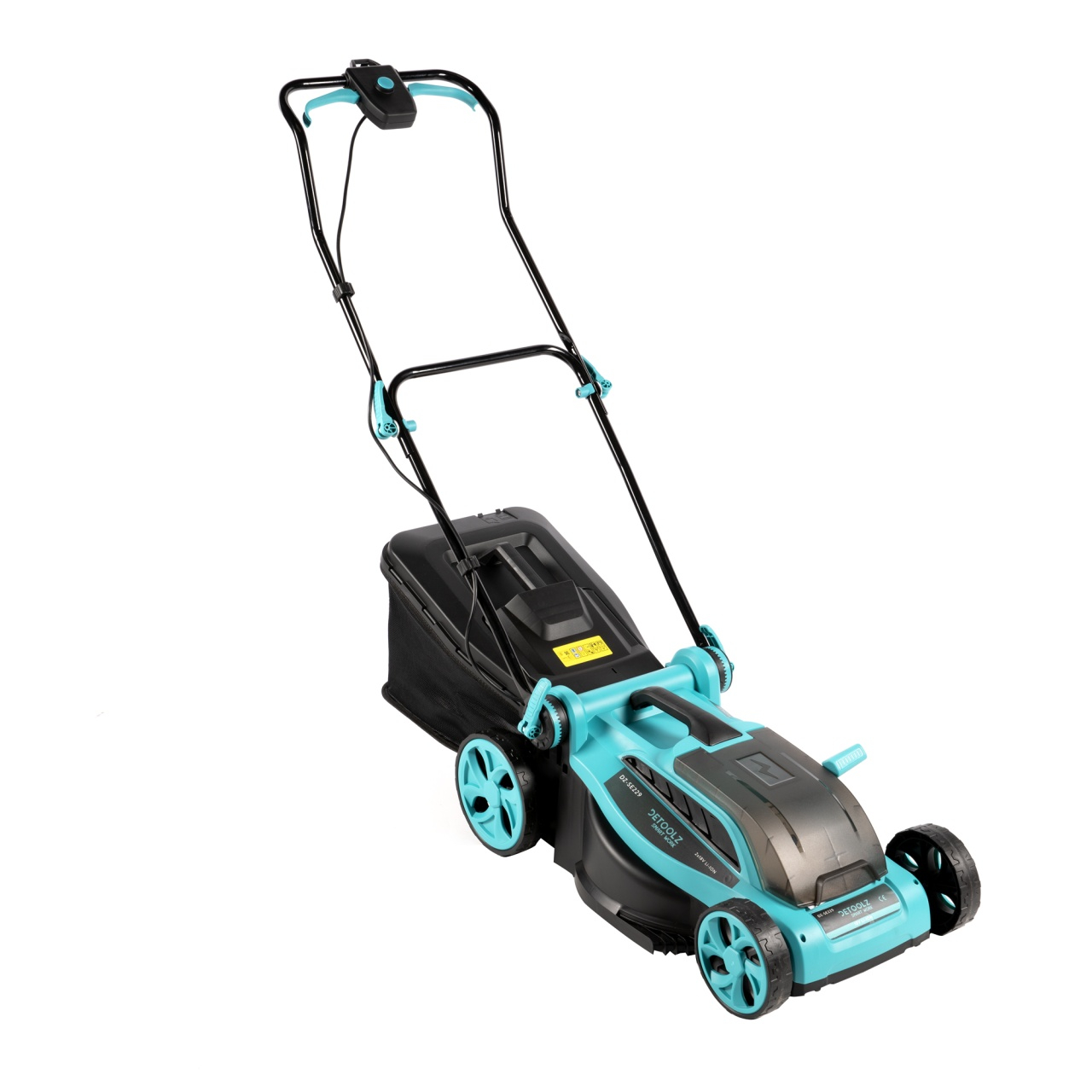 Reducere 20% - Masina de tuns gazon detoolz, doua porturi 18V, latime de taiere 38cm, colector 36L 1 Masina de tuns gazon detoolz