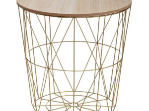 Masuta cafea rotunda atmosphera kumi fier mdf