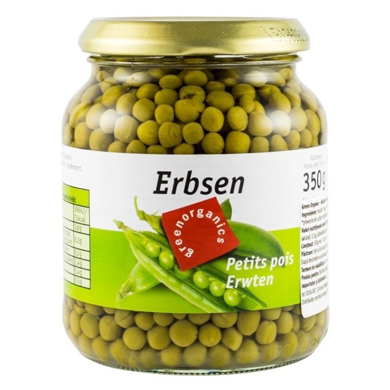 Reducere 14% - Mazare BIO 350 g / 230 g, Green Organics 1 Mazare BIO 350 g / 230 g