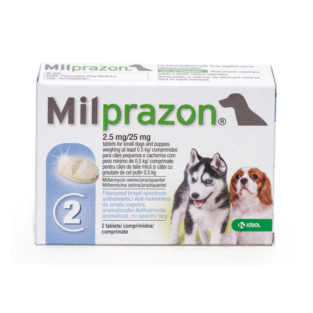 Reducere 33% - Milprazon Caine, 2 tablete 1 Milprazon Caine