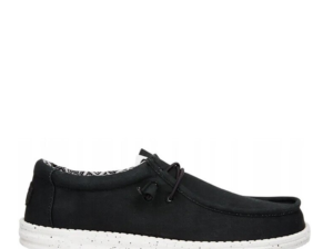 Mocasini ușori bărbați HeyDude Wally Stetch Canvas negri 3091BM40700N