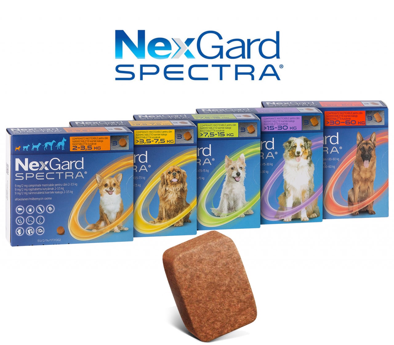 Reducere 27% - Nexgard Spectra Caine, 1 tableta 1 Nexgard Spectra Caine