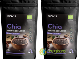 Pachet Seminte de Chia Ecologice/Bio 125g+125g