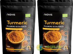 Pachet Turmeric (Curcuma) Pulbere Ecologica/Bio 125g+125g