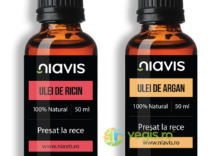 Pachet Ulei de Ricin Presat la Rece 50ml + Ulei de Argan Presat la Rece 50ml