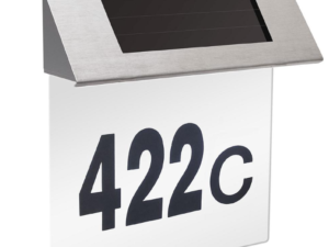 Numar casa solar LED fixare perete 20x18 cm