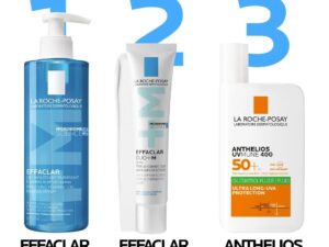 Pachet Effaclar Anti-Acnee si Protectie SPF50 – Ten Gras/Acneic