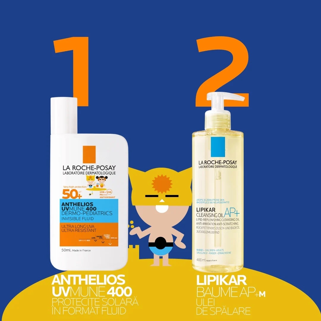 Reducere 5% - Pachet Ingrijire si Protectie Piele Atopica Copii – La Roche-Posay 1 Pachet Ingrijire si Protectie Piele Atopica Copii – La Roche-Posay