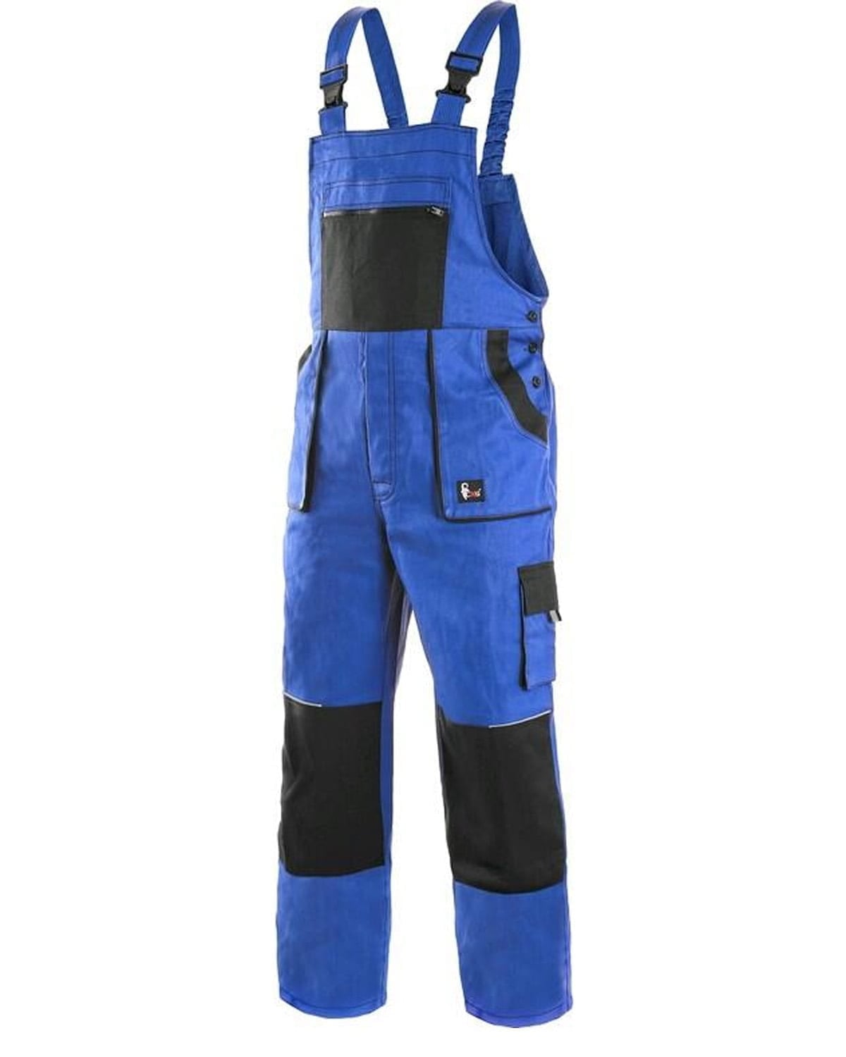 Reducere 80% - Pantaloni cu pieptar Lux Robin, Sezon Iarna, Albastru Negru, Marime 60 60 1 Pantaloni cu pieptar Lux Robin