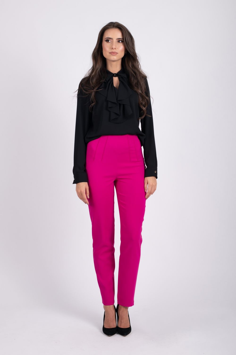 Reducere 15% - Pantaloni pana fucsia 1 Pantaloni pana fucsia