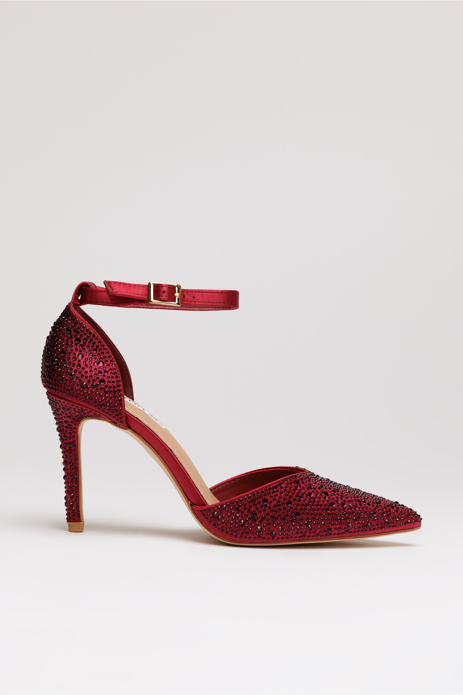 Reducere 30% - Pantofi eleganti bordo cu aplicatii stralucitoare 1 Pantofi eleganti bordo cu aplicatii stralucitoare