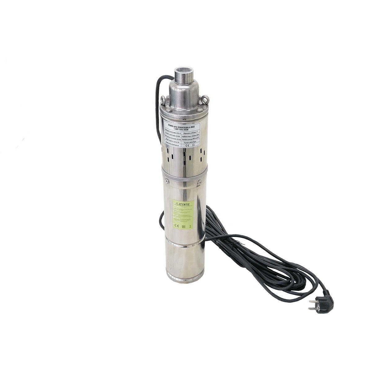 Reducere 20% - Pompa submersibila micul fermier, 0.79 kw, debit maxim 1800 l h, inaltime maxima de pompare 65m, cu snec 1 Pompa submersibila micul fermier