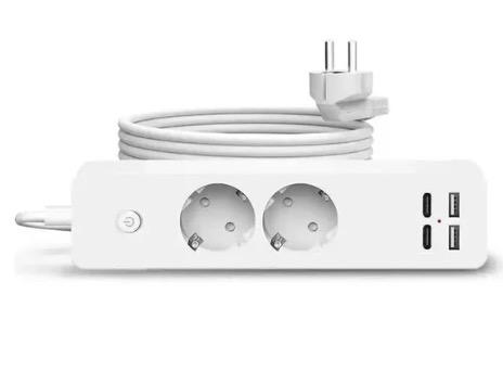 Reducere 56% - Prelungitor JORTAN OG2202 cu 2 prize 2 porturi USB si 2 Type C 2 metri 1 Prelungitor JORTAN OG2202 cu 2 prize 2 porturi USB si 2 Type C 2 metri