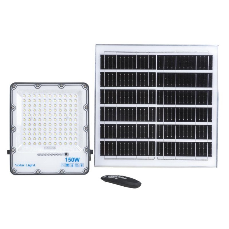 Reducere 14% - Proiector cu Panou Solar, 150 W, Gri, Z-tools 1 Proiector cu Panou Solar