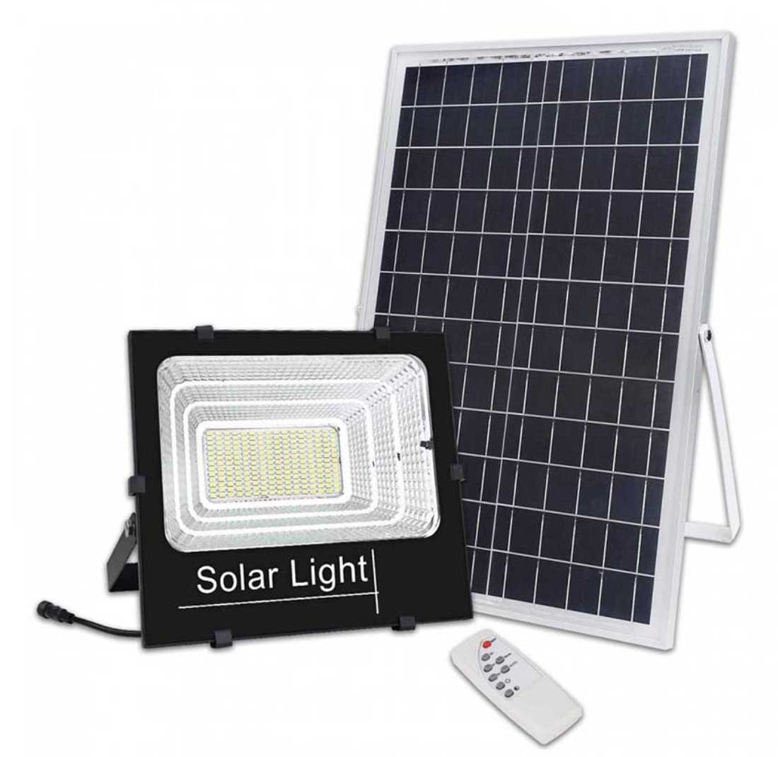 Reducere 62% - Proiector LED 400W cu panou solar si telecomanda HA 1 Proiector LED 400W cu panou solar si telecomanda HA
