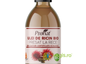 Ulei din Seminte de Ricin Presat la Rece Ecologic/Bio 250ml