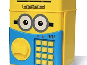 Pusculita interactiva pentru copii Minion cu functie ATM seif si cod pin