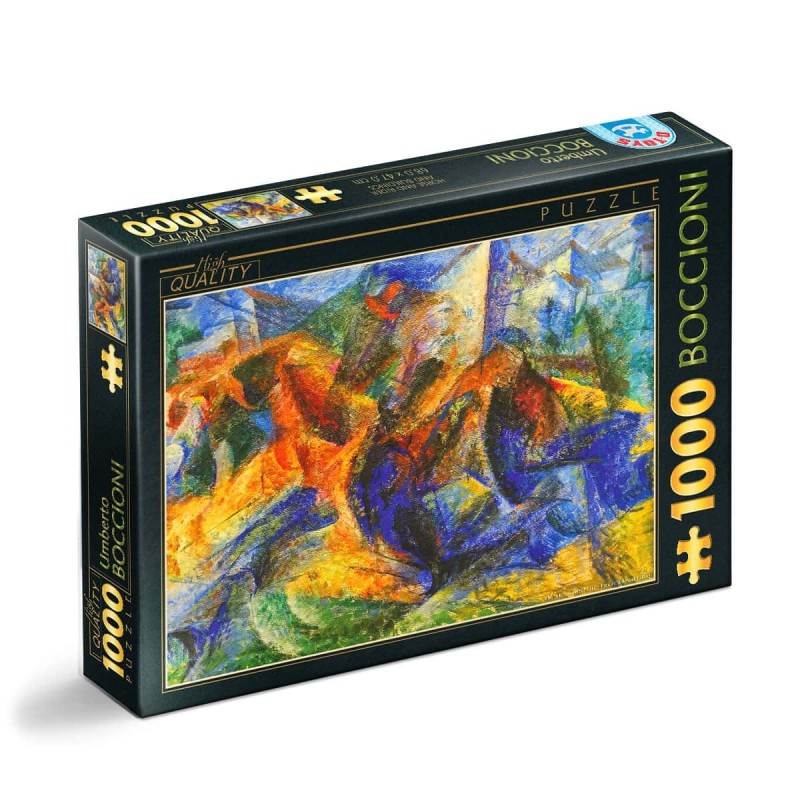 Reducere 14% - Puzzle 1000 Piese D-Toys, Umberto Boccioni, Horse Rider Houses 1 Puzzle 1000 Piese D-Toys