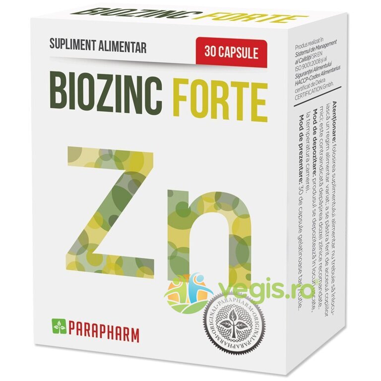 Reducere 25% - Biozinc Forte 30cps 1 Biozinc Forte 30cps