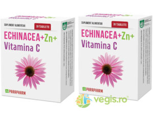 Pachet Echinacea + Zinc + Vitamina C 30cps+30cps