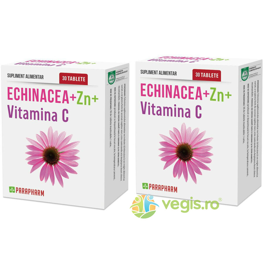 Reducere 50% – Pachet Echinacea + Zinc + Vitamina C 30cps+30cps 1 Pachet Echinacea + Zinc + Vitamina C 30cps+30cps