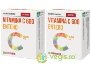 Pachet Vitamina C 600mg Entero 30cps+30cps