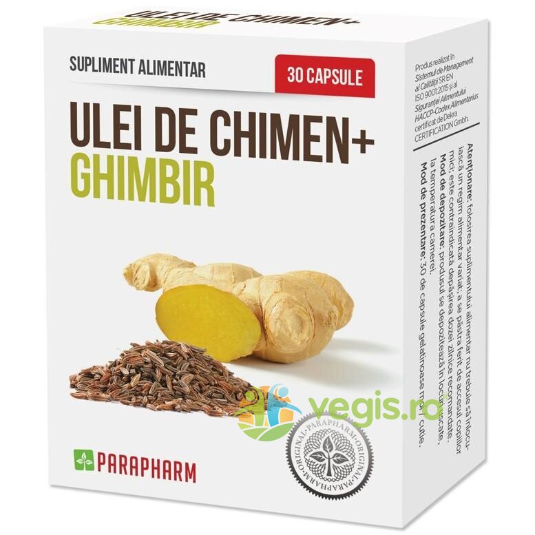 Reducere 25% - Ulei de Chimen + Ghimbir 30cps 1 Ulei de Chimen + Ghimbir 30cps