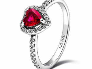 Inel Red Heart cu Argint