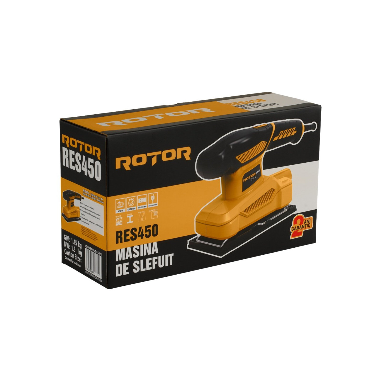 Reducere 20% - Masina de slefuit ROTOR 12.000 rot/min , 450 W 2 450 W