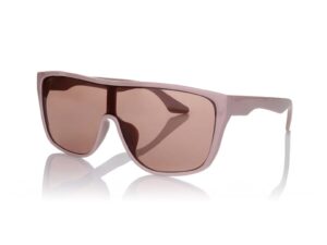 Ochelari de soare shield cu model unisex - Roz prafuit