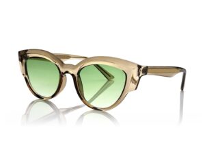 Ochelari de soare cat-eye cu lentile degrade - Bej deschis