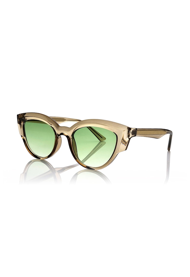 Reducere 79% - Ochelari de soare cat-eye cu lentile degrade - Bej deschis 1 Ochelari de soare cat-eye cu lentile degrade - Bej deschis