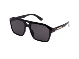Ochelari de soare aviator Gabriella - Auriu/Negru