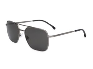 Ochelari de soare aviator polarizati - Negru/Argintiu inchis
