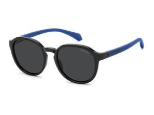 Ochelari de soare ovali polarizati - Negru/Bleumarin