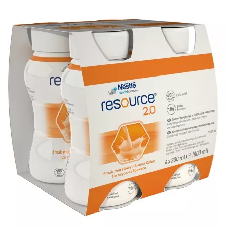 Reducere 25% - Resource 2.0 Caise, Fara Gluten, 4x200ml, Nestle 1 Resource 2.0 Caise