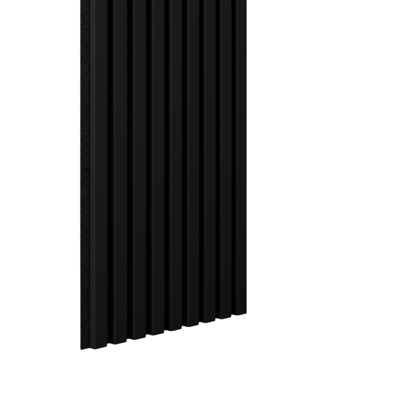 Reducere 20% - Riflaj MDF decorativ LDA PREMIUM de tip Panou Acustic, Negru, 260x40 cm 1 Riflaj MDF decorativ LDA PREMIUM de tip Panou Acustic