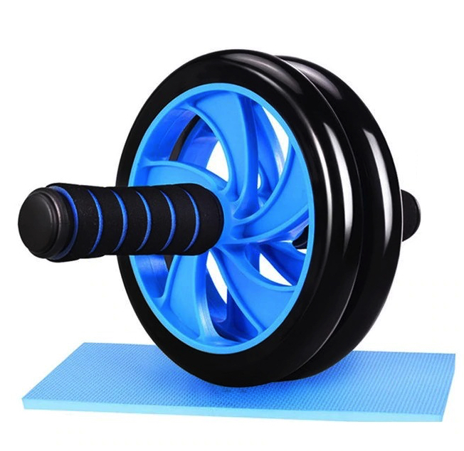 Reducere 51% - Roata abdomen MICA Fitness Double Wheel manere drepte 1 Roata abdomen MICA Fitness Double Wheel manere drepte