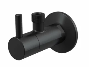 Robinet coltar cu filtru 1 2 tol x 3 8 tol ARV001-BLACK Alca negru mat