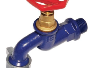 Robinet dublu serviciu din fonta 1/2 toli Albastru