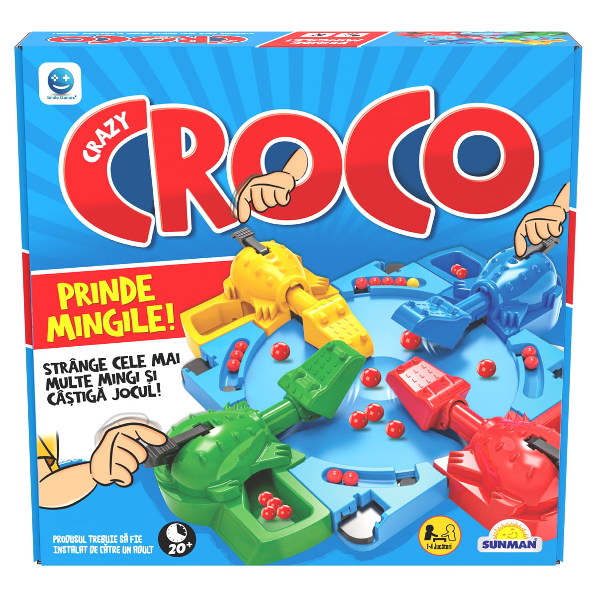 Reducere 67% - Joc de societate, Smile Games, Crazy Croco 1 Joc de societate
