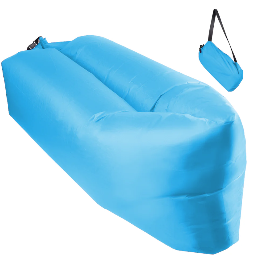 Reducere 49% – Saltea gonflabila tip sezlong Lazybag material rezistent umflare fara pompa pentru plaja/picnic/camping rucsac de depozitare 1 Saltea gonflabila tip sezlong Lazybag material rezistent umflare fara pompa pentru plaja/picnic/camping rucsac de depozitare