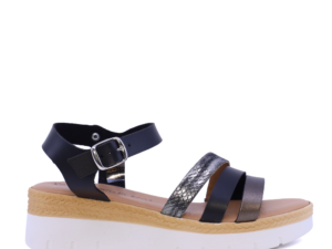Sandale cu platformă femei Benvenuti negre 2611DS0006N