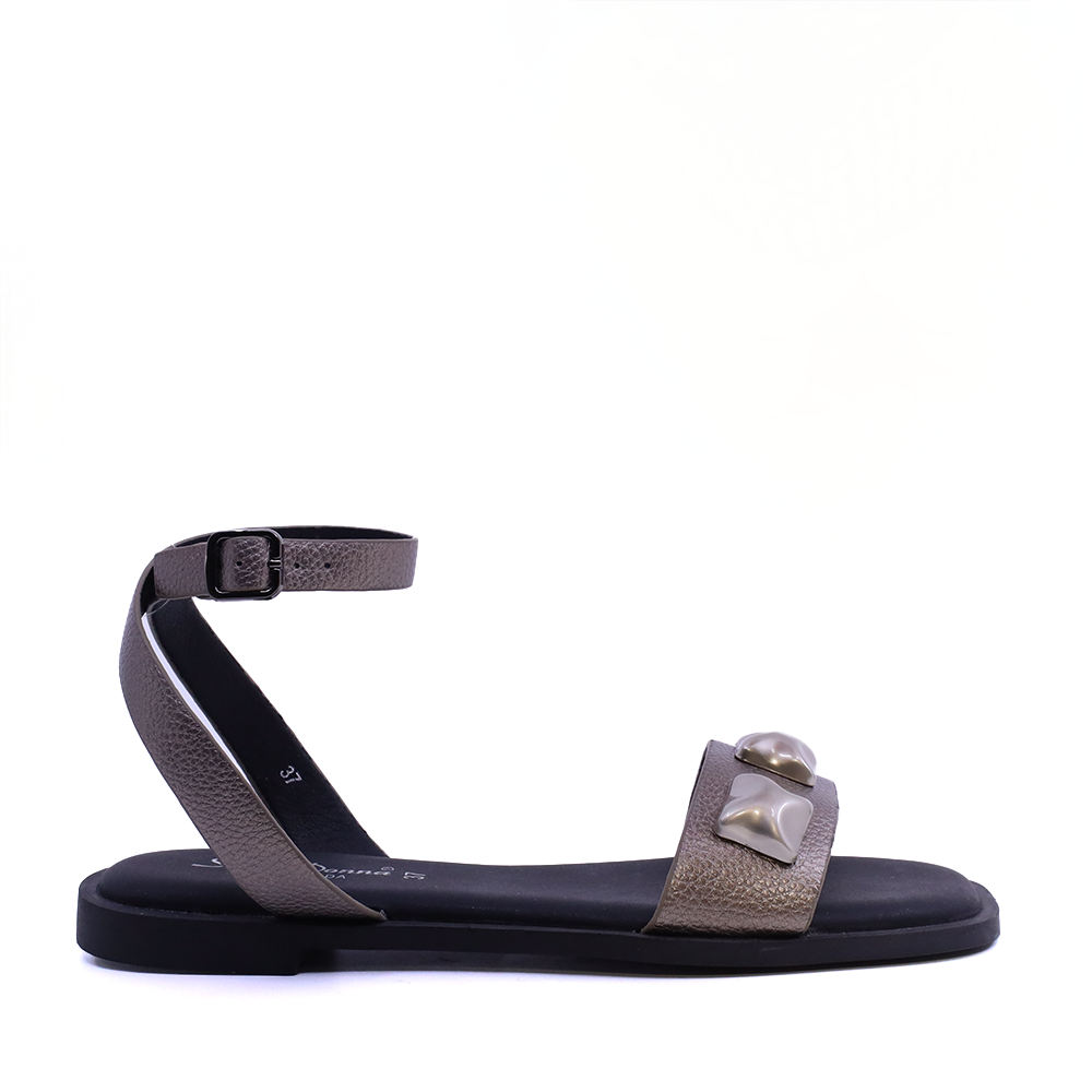 Reducere 50% - Sandale femei Solo Donna gri metalizat cu accesorii deco 2541DS9111CF 1 Sandale femei Solo Donna gri metalizat cu accesorii deco 2541DS9111CF