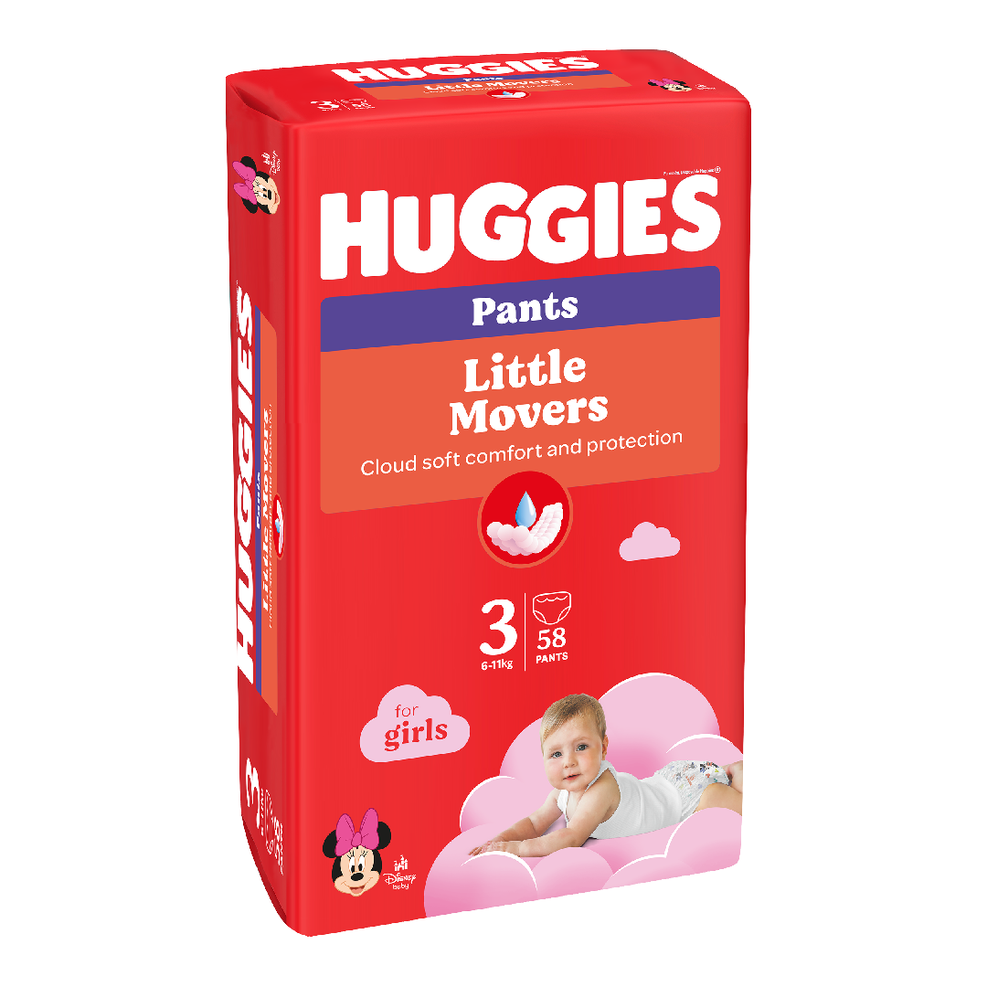 Reducere 25% - Scutece chilotel, Fetite, Marimea 3, 6-11 kg, 58 bucati, Huggies 1 Scutece chilotel