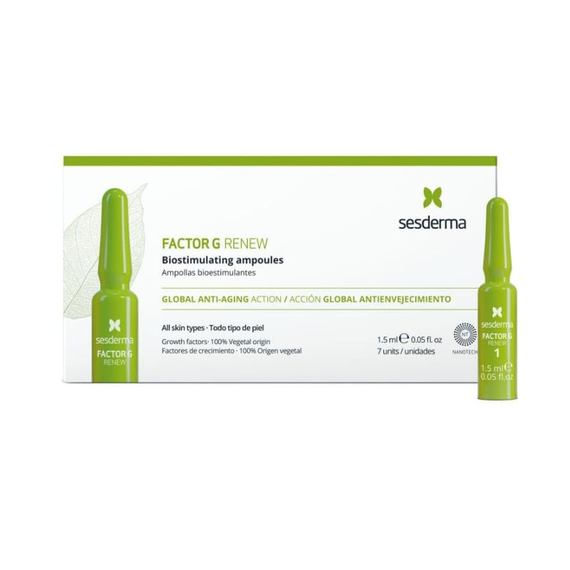 Reducere 25% - Fiole biostimulare Factor G Renew, 7 fiole*1.5 ml, Sesderma 1 Fiole biostimulare Factor G Renew