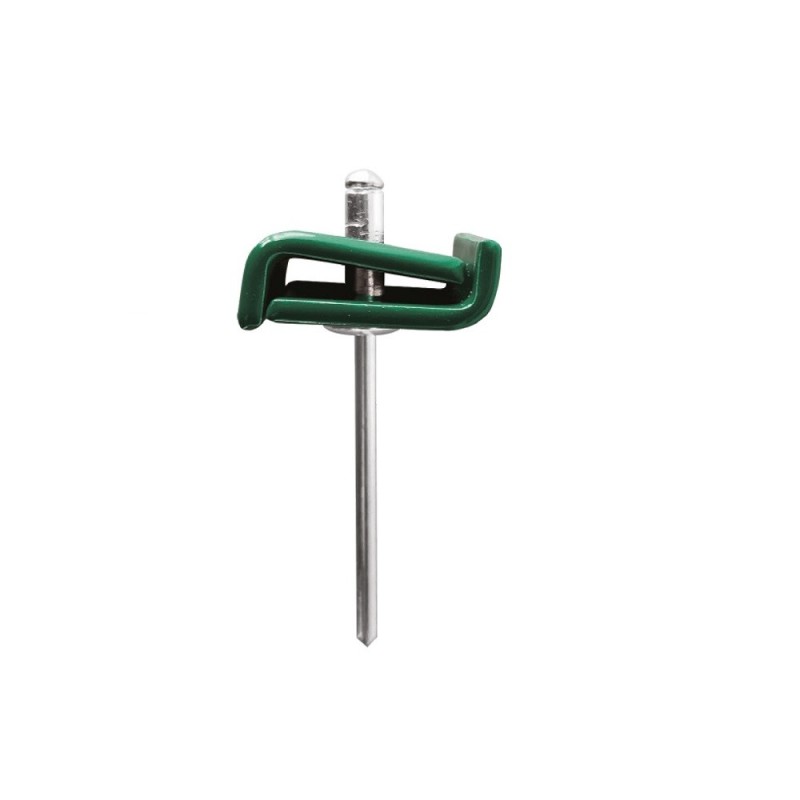 Reducere 18% - Set 100 x Clema de Inadire Panou Gard 20 x 2 mm, Vopsit RAL 6005 1 Set 100 x Clema de Inadire Panou Gard 20 x 2 mm