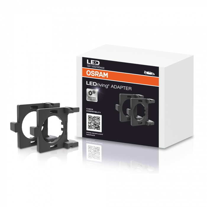 Reducere 26% - Set 2 adaptoare H7 Osram LED 64210DA02 omologate RAR 1 Set 2 adaptoare H7 Osram LED 64210DA02 omologate RAR